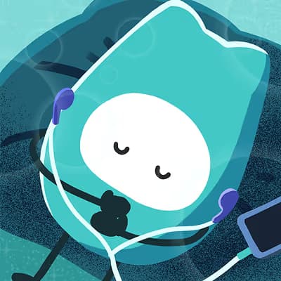 Someone relaxing alone at home, recharging.