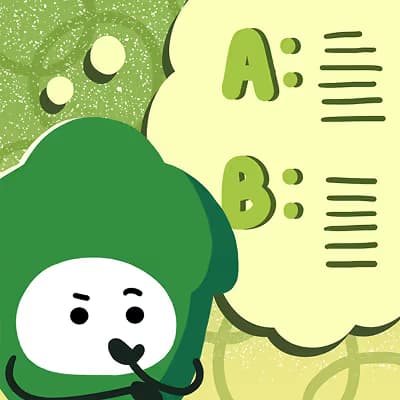 A character still weighing option A against option B.